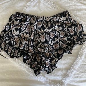 Brandy Melville purple patterned shorts